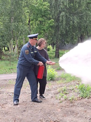 В лагере «Солнечный» провели акцию «День МЧС»