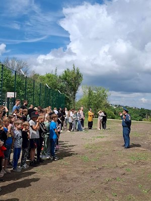 В лагере «Солнечный» провели акцию «День МЧС»