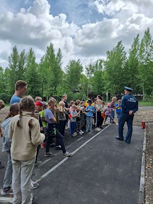 В лагере «Солнечный» провели акцию «День МЧС»