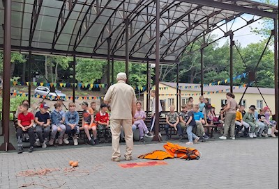 В лагере «Солнечный» провели акцию «День МЧС»