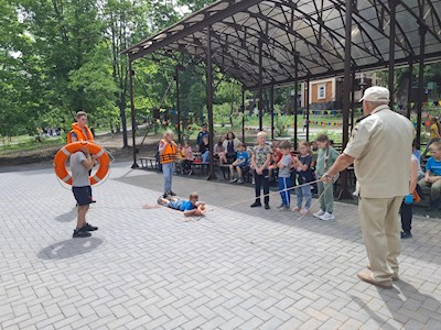 В лагере «Солнечный» провели акцию «День МЧС»