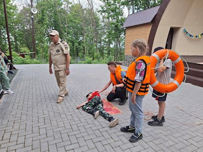 В лагере «Солнечный» провели акцию «День МЧС»