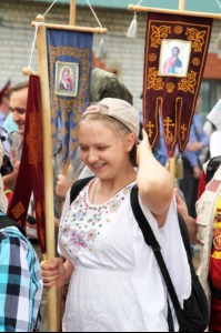Начало крестного хода в Вавилов Дол
