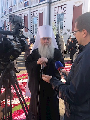 Божественная литургия в Свято-Троицком Скановом женском монастыре (Сердобская епархия)