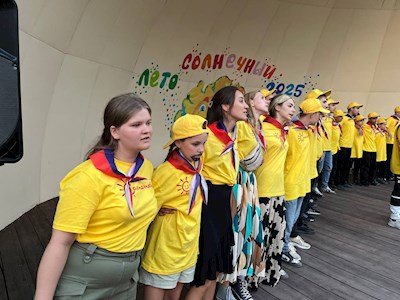 В православном лагере «Солнечный» состоялось открытие третьей лагерной смены
