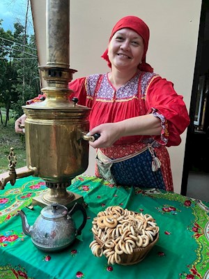 В православном лагере «Солнечный» прошла вечерка в народном стиле