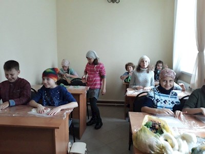 В воскресной школе Митрофановского храма готовят к Рождеству мультфильм
