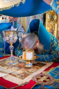 Литургия в Свято-Троицком кафедральном соборе Саратова