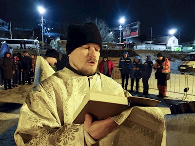 В Затоне совершено освящение иордани