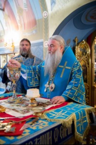 Литургия в Свято-Троицком кафедральном соборе Саратова