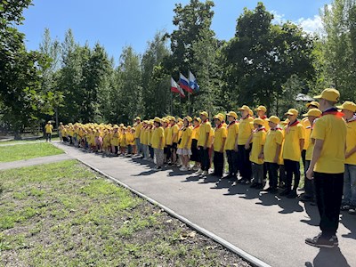 В православном лагере «Солнечный» состоялось открытие третьей лагерной смены