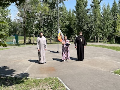 В православном лагере «Солнечный» состоялось открытие третьей лагерной смены