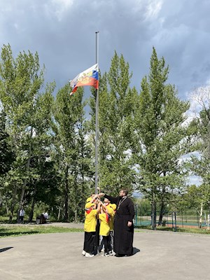 В православном лагере «Солнечный» состоялось открытие третьей лагерной смены