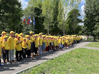 В православном лагере «Солнечный» состоялось открытие третьей лагерной смены