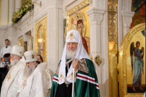 Митрополит Лонгин принял участие в великом освящении нового храма Воскресения Христова и Новомучеников и Исповедников Церкви Русской в московском Сретенском монастыре