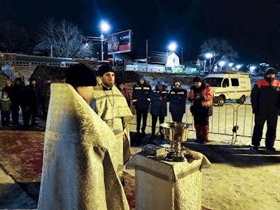 В Затоне совершено освящение иордани