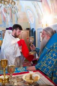 Литургия в Свято-Троицком кафедральном соборе Саратова