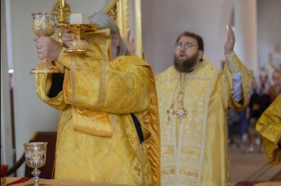 Митрополит Игнатий совершил Божественную литургию в соборном храме во имя великомученицы Екатерины г. Новоузенска