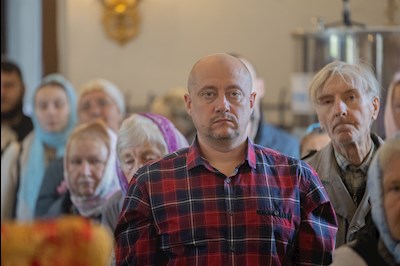 Митрополит Игнатий совершил Божественную литургию в храме в честь иконы Божией Матери «Нечаянная Радость» г. Саратова