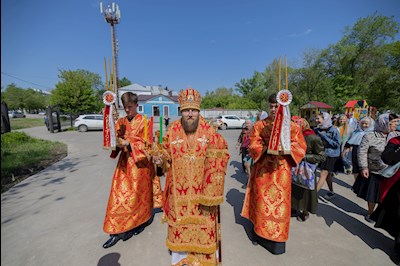 Митрополит Игнатий совершил Божественную литургию в храме в честь иконы Божией Матери «Нечаянная Радость» г. Саратова