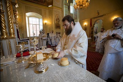 Митрополит Игнатий совершил Божественную литургию в Покровском соборе г. Саратова