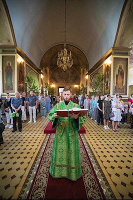 Митрополит Игнатий совершил всенощное бдение в Свято-Троицком кафедральном соборе г. Покровска (Энгельса)