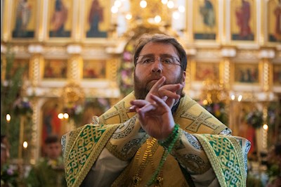 Митрополит Игнатий совершил всенощное бдение в Свято-Троицком кафедральном соборе г. Покровска (Энгельса)