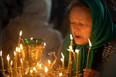 Митрополит Игнатий совершил Божественную литургию в Свято-Троицком кафедральном соборе г. Покровска (Энгельса)