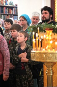 Начало крестного хода в Вавилов Дол