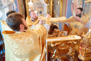 Митрополит Игнатий совершил Божественную литургию в Свято-Троицком кафедральном соборе г. Саратова