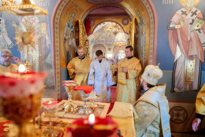 Митрополит Игнатий совершил Божественную литургию в Свято-Троицком кафедральном соборе г. Саратова