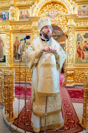 Митрополит Игнатий совершил Божественную литургию в Свято-Троицком кафедральном соборе г. Саратова