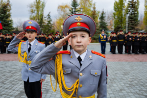 Представитель епархии поздравил кадетов с принятием присяги