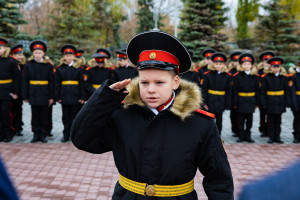 Представитель епархии поздравил кадетов с принятием присяги