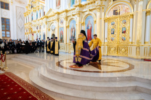 Митрополит Игнатий принял участие в соборном архиерейском богослужении в Спасском кафедральном соборе г. Пензы