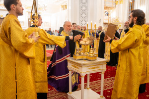 Митрополит Игнатий принял участие в соборном архиерейском богослужении в Спасском кафедральном соборе г. Пензы