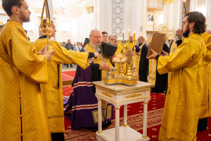 Митрополит Игнатий принял участие в соборном архиерейском богослужении в Спасском кафедральном соборе г. Пензы