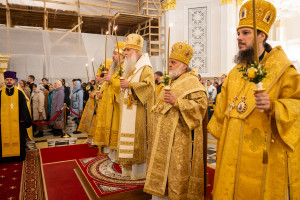 Митрополит Игнатий принял участие в соборном архиерейском богослужении в Спасском кафедральном соборе г. Пензы