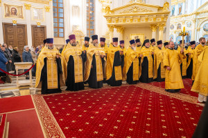 Митрополит Игнатий принял участие в соборном архиерейском богослужении в Спасском кафедральном соборе г. Пензы