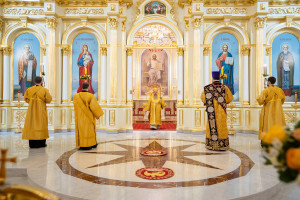 Митрополит Игнатий принял участие в соборном архиерейском богослужении в Спасском кафедральном соборе г. Пензы