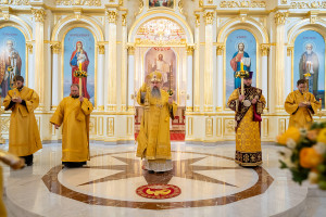 Митрополит Игнатий принял участие в соборном архиерейском богослужении в Спасском кафедральном соборе г. Пензы