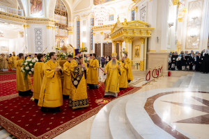 Митрополит Игнатий принял участие в соборном архиерейском богослужении в Спасском кафедральном соборе г. Пензы