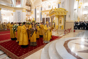 Митрополит Игнатий принял участие в соборном архиерейском богослужении в Спасском кафедральном соборе г. Пензы