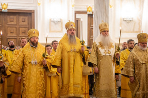 Митрополит Игнатий принял участие в соборном архиерейском богослужении в Спасском кафедральном соборе г. Пензы