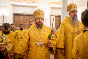 Митрополит Игнатий принял участие в соборном архиерейском богослужении в Спасском кафедральном соборе г. Пензы