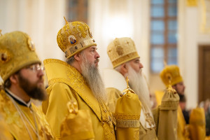 Митрополит Игнатий принял участие в соборном архиерейском богослужении в Спасском кафедральном соборе г. Пензы