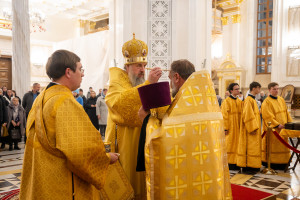 Митрополит Игнатий принял участие в соборном архиерейском богослужении в Спасском кафедральном соборе г. Пензы