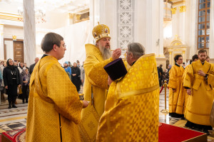 Митрополит Игнатий принял участие в соборном архиерейском богослужении в Спасском кафедральном соборе г. Пензы