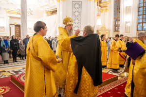 Митрополит Игнатий принял участие в соборном архиерейском богослужении в Спасском кафедральном соборе г. Пензы
