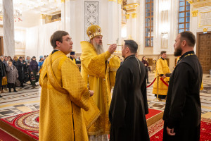Митрополит Игнатий принял участие в соборном архиерейском богослужении в Спасском кафедральном соборе г. Пензы